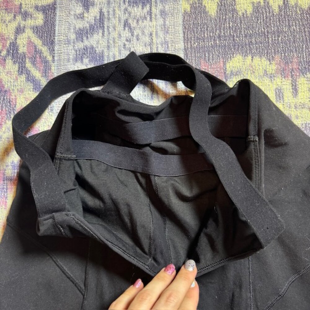 Lululemon Work It Out Tank Top Yoga Shelf Bra Stretch Sleeveless In Black - Picture 14 of 16